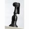 Kingston Brass English Country 8" Bridge Kitchen Faucet W/ Sprayer, Black KS7270PXBS - alternate 7